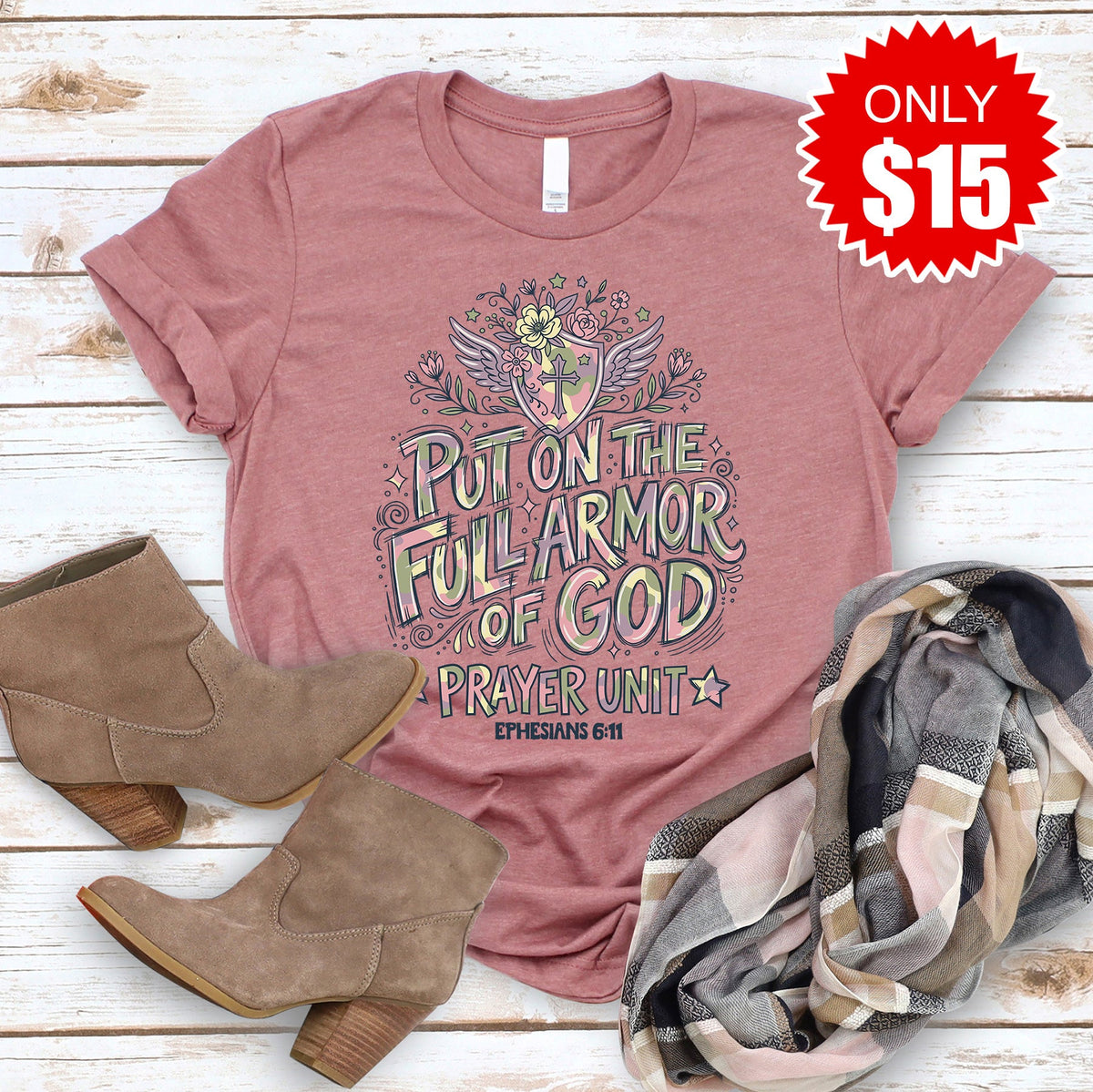 Armor Tee - Heather Mauve - 15 product image 1