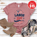 Happy Labor Day Tee - Heather Mauve - 15 product image 1