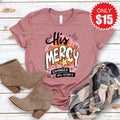 His Mercy Tee - Heather Mauve - 15 product image 1