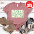 Saved By Grace Tee - Heather Mauve - 15 product image 1