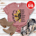 God Says Sunflower Tee - Heather Mauve - 15 product image 1