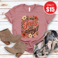 It Was Jesus All Along Tee - Heather Mauve - 15 product image 1
