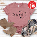 It Is Well With My Soul Tee - Heather Mauve - 15 product image 1
