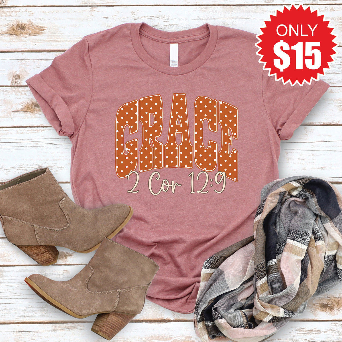 Grace Tee - Heather Mauve - 15 product image 1
