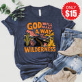 God Will Make a Way Tee - Heather Navy - 15 product image 1