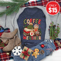 Coffee Weather Tee - Heather Navy - 15 product image 1