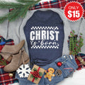 Christ Is Born Tee - Heather Navy - 15 product image 1