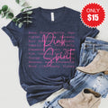 Pink Spirit Tee - Heather Navy - 15 product image 1