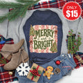 Merry and Bright Tee - Heather Navy - 15 product image 1