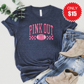 Pink Out Tee - Heather Navy - 15 product image 1