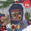 Rockin Around The Christmas Tree Tee - Heather Navy - 15 product image 1