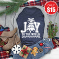 Joy To The World Tee - Heather Navy - 15 product image 1