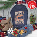Hope Is Born Tee - Heather Navy - 15 product image 1