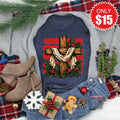 Christmas Cross Tee - Heather Navy - 15 product image 1