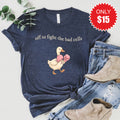 Fight The Bad Cells Tee - Heather Navy - 15 product image 1