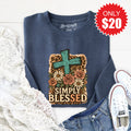 Simply Blessed Sweatshirt - Heather Navy - 20 product image 1
