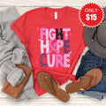 Fight, Hope, Cure Tee - Heather Red - 15 product image 1