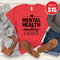 Mental Health Matters Tee - Heather Red - 15 product image 1