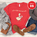 Fight The Bad Cells Tee - Heather Red - 15 product image 1