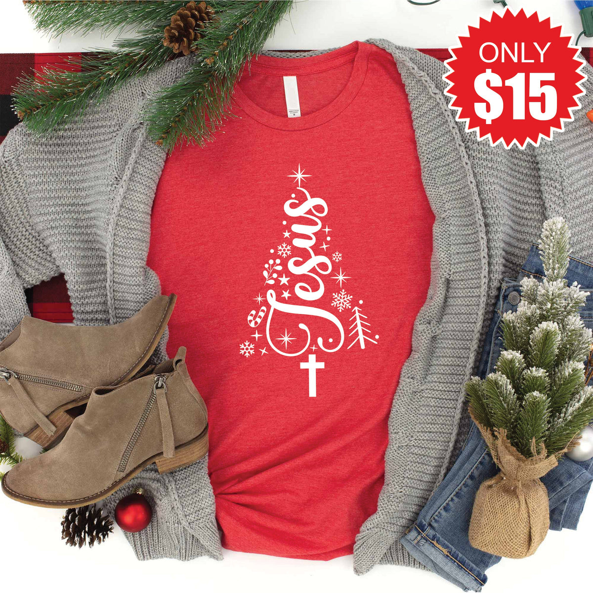 Jesus Tee - Heather Red - 15 product image 1