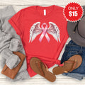 Angel Wings Tee - Heather Red - 15 product image 1