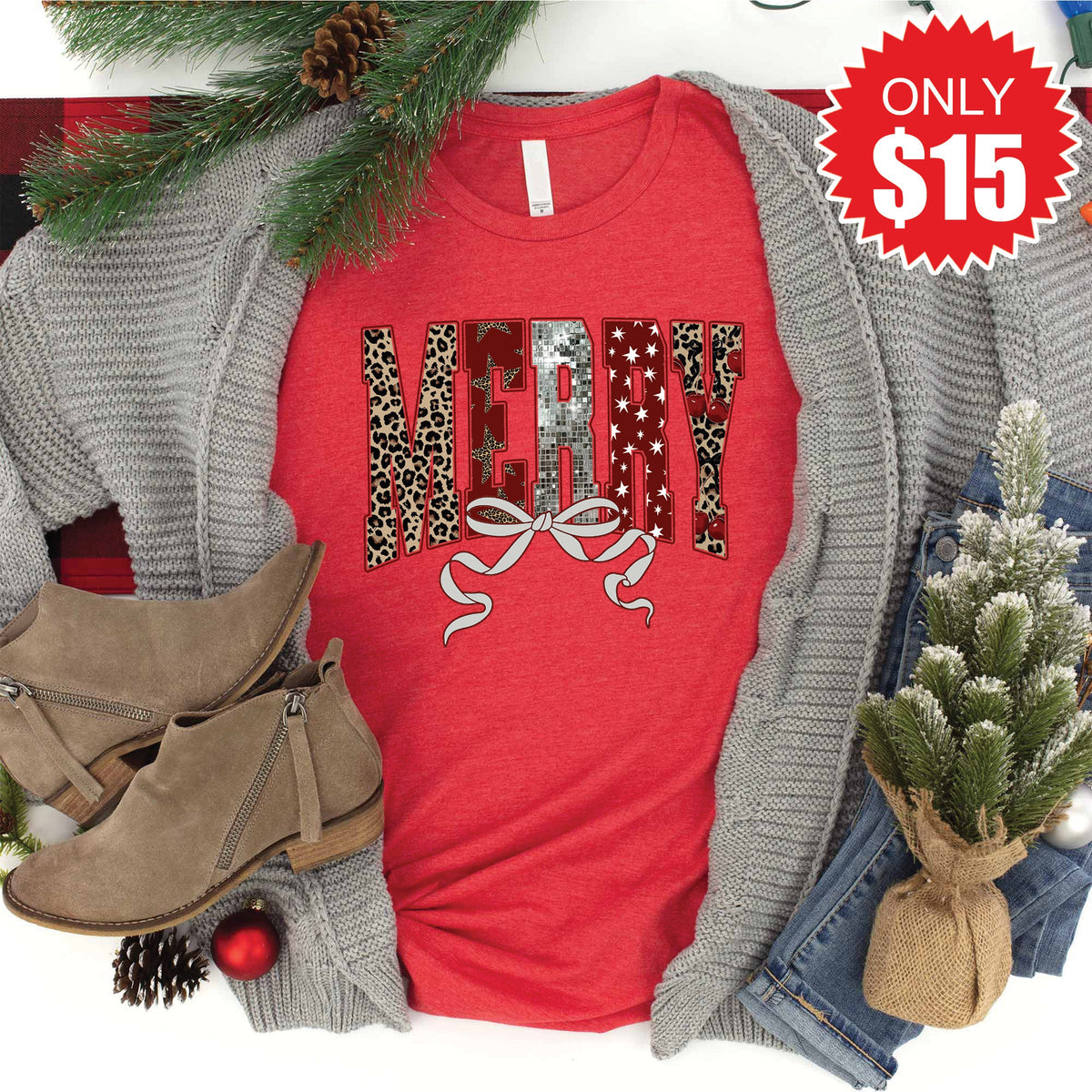 Merry Tee - Heather Red - 15 product image 1