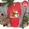Christmas Cow Tee - Heather Red - 15 product image 1