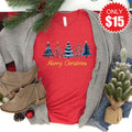 Merry Christmas Tee - Heather Red - 15 product image 1