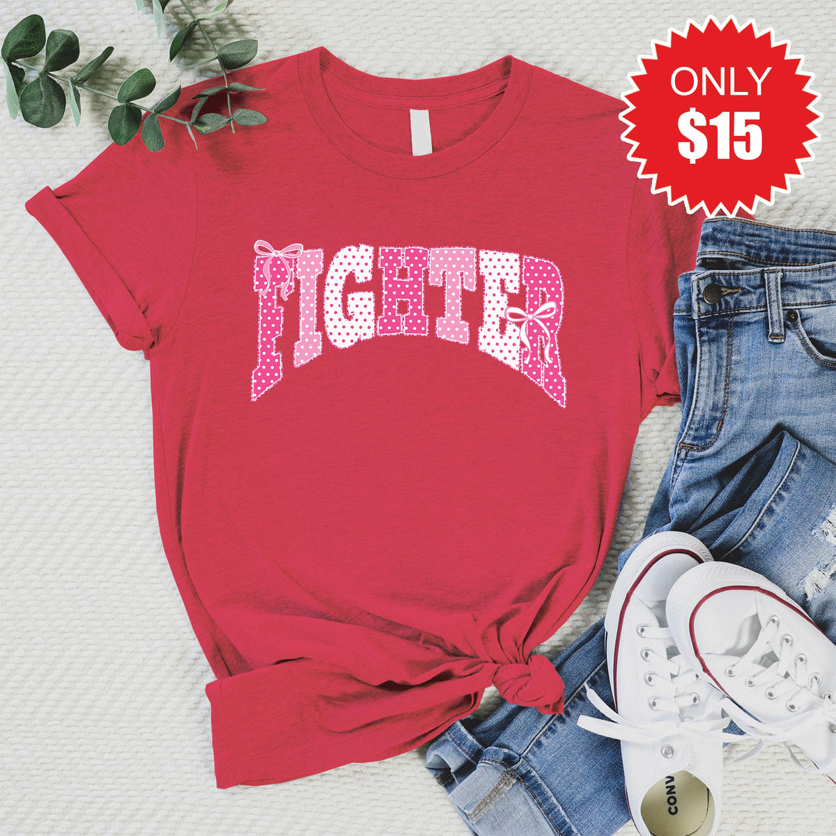 Fighter Tee - Heather Scarlet - 15 product image 1