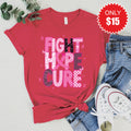 Fight, Hope, Cure Tee - Heather Scarlet - 15 product image 1