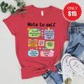 Note To Self Tee - Heather Scarlet - 15 product image 1