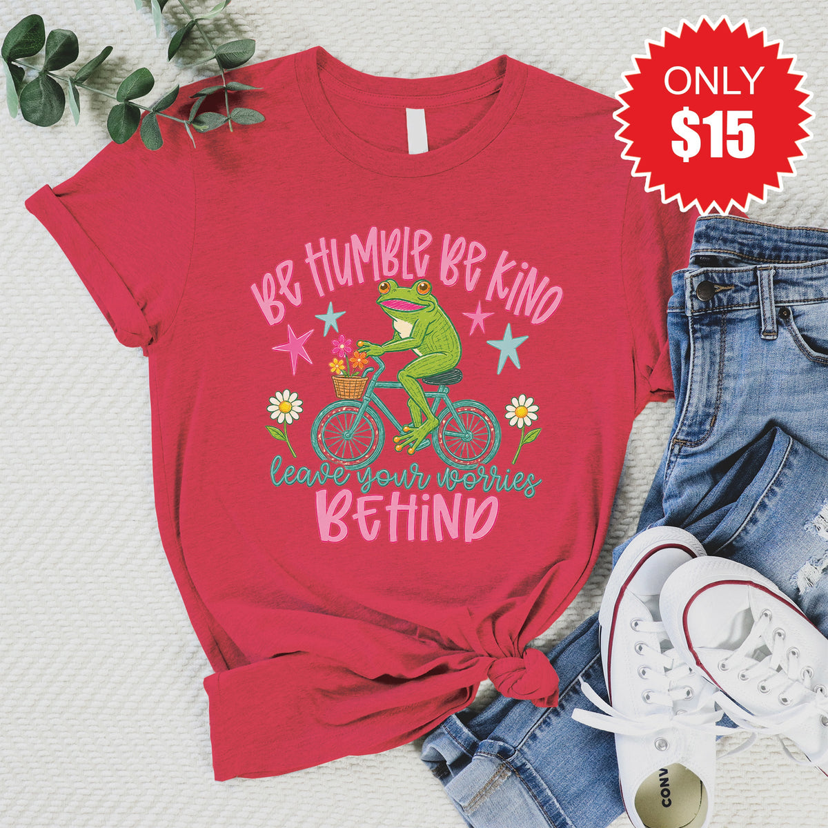 Be Humble Tee - Heather Scarlet - 15 product image 1