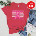 Pink Ribbon Tee - Heather Scarlet - 15 product image 1