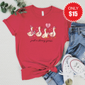 Just A Strong Goose Tee - Heather Scarlet - 15 product image 1