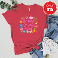 Be Kind To Your Mind Tee - Heather Scarlet - 15 product image 1