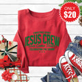 Jesus Crew Sweatshirt - Heather Scarlet - 20 product image 1