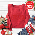 Jesus Crew Sweatshirt - Heather Scarlet - 20 product image 1