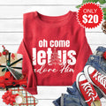 Let Us Adore Him Sweatshirt - Heather Scarlet - 20 product image 1