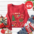 Jesus Is Christmas Sweatshirt - Heather Scarlet - 20 product image 1
