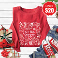 Tis The Season Sweatshirt - Heather Scarlet - 20 product image 1