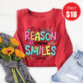 Be The Reason Sweatshirt - Heather Scarlet - 18 product image 1