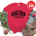 Jesus Crew Tee - Heather Scarlet - 15 product image 1