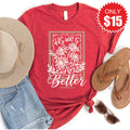 His Way Is Better Tee - Heather Scarlet - 15 product image 1