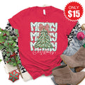 Merry Christmas Tee - Heather Scarlet - 15 product image 1