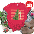 Cross and Christmas Tree Tee - Heather Scarlet - 15 product image 1