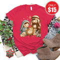 Nativity Tee - Heather Scarlet - 15 product image 1