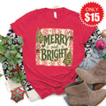 Merry and Bright Tee - Heather Scarlet - 15 product image 1
