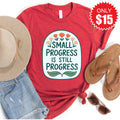 Small Progress Tee - Heather Scarlet - 15 product image 1