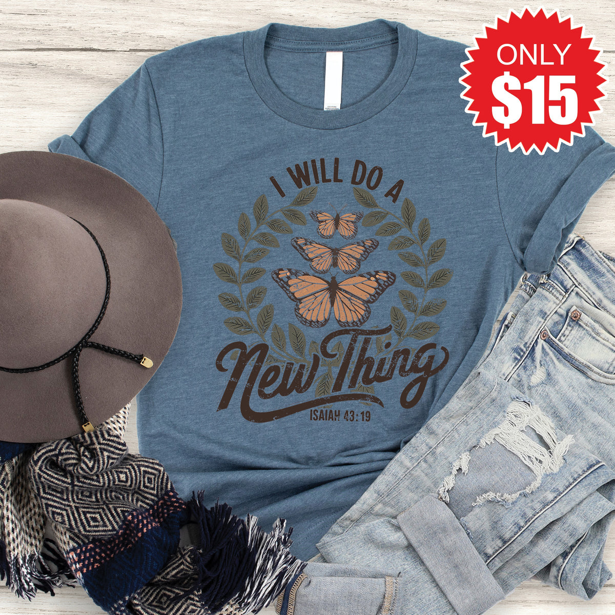 New Thing Tee - Heather Slate - 15 product image 1