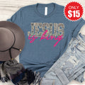 Jesus Is King Tee - Heather Slate - 15 product image 1
